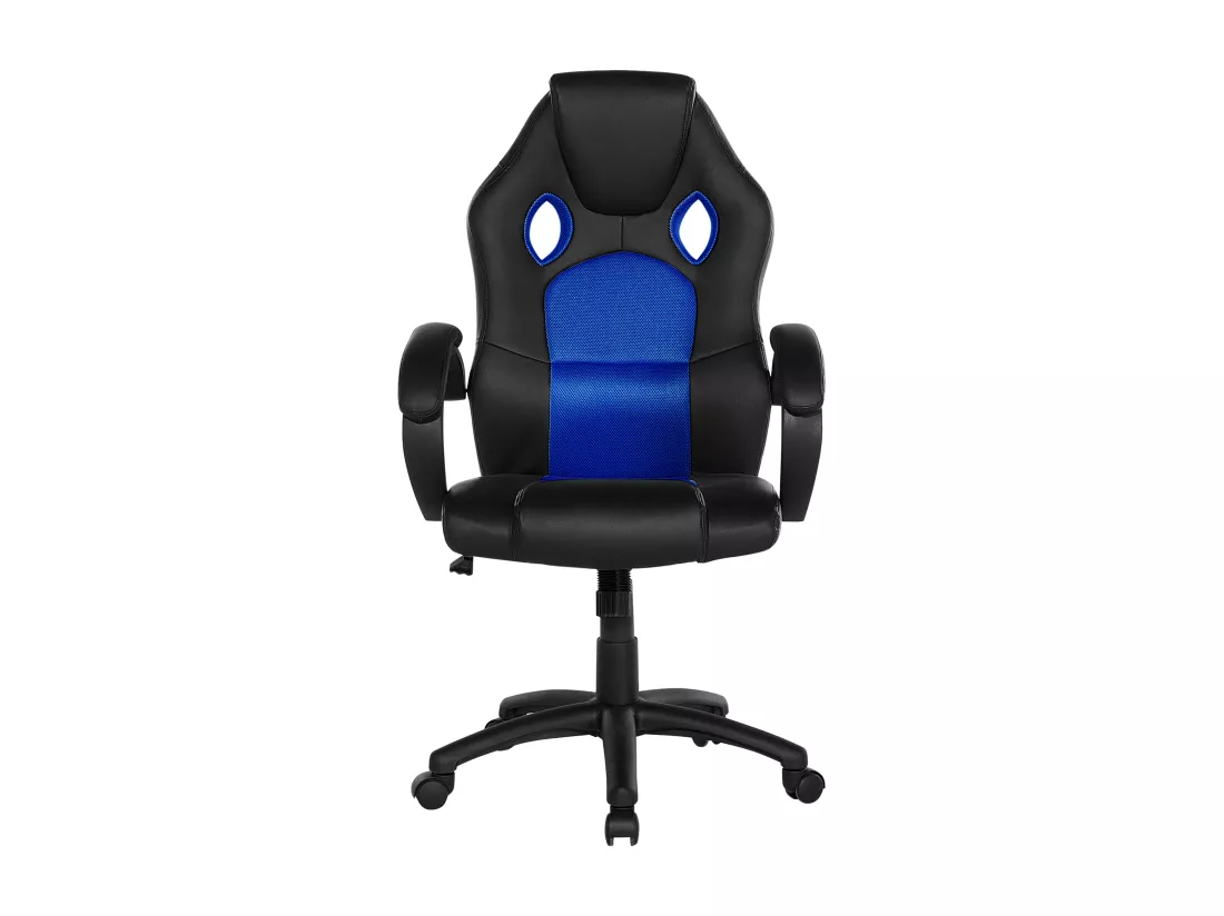 Chaise de bureau FIGHTER Cuir PU Bleu marine
