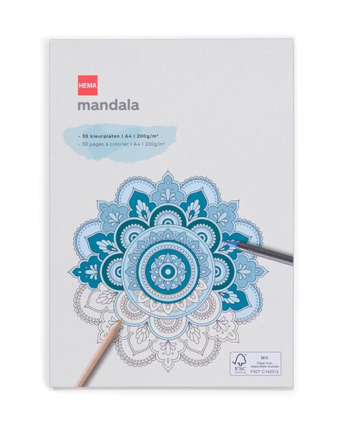 album à colorier mandala A4