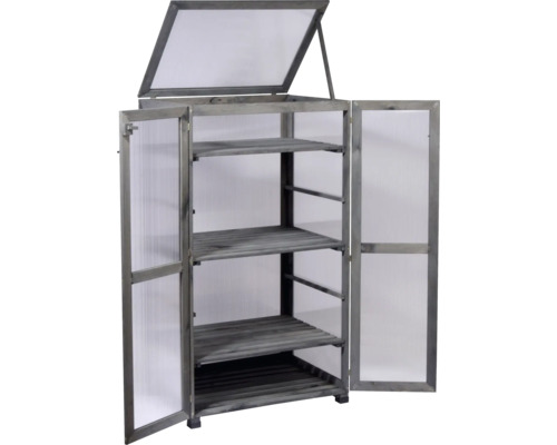 dobar Dome grote propagatiekast 56 x 52 x 110 cm antraciet