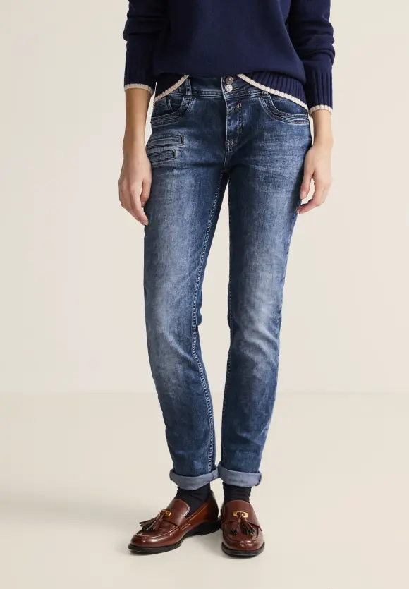 Casual Fit Jeans - heavy indigo wash