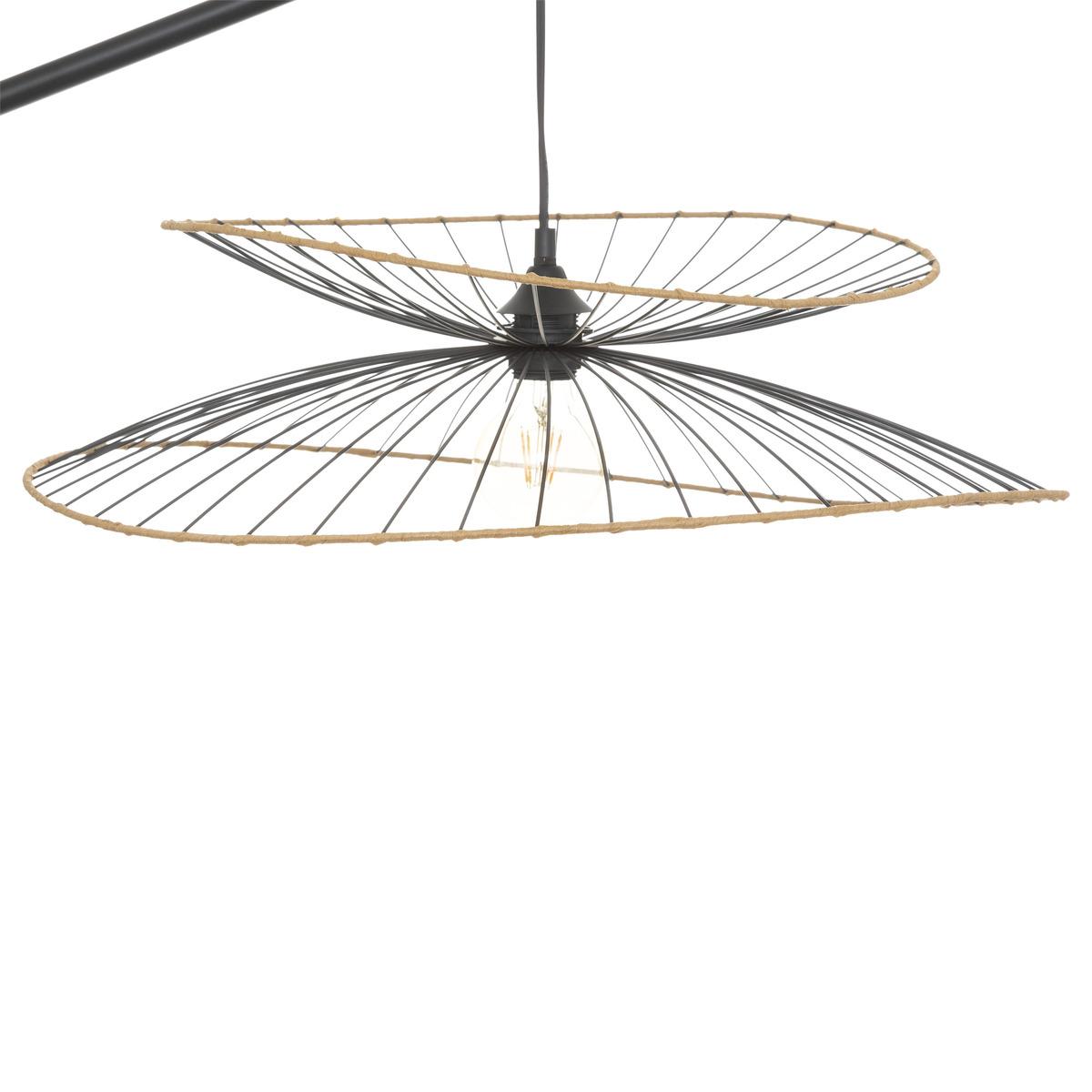 LAMPADAIRE ARC ALARA NOIR H.177CM