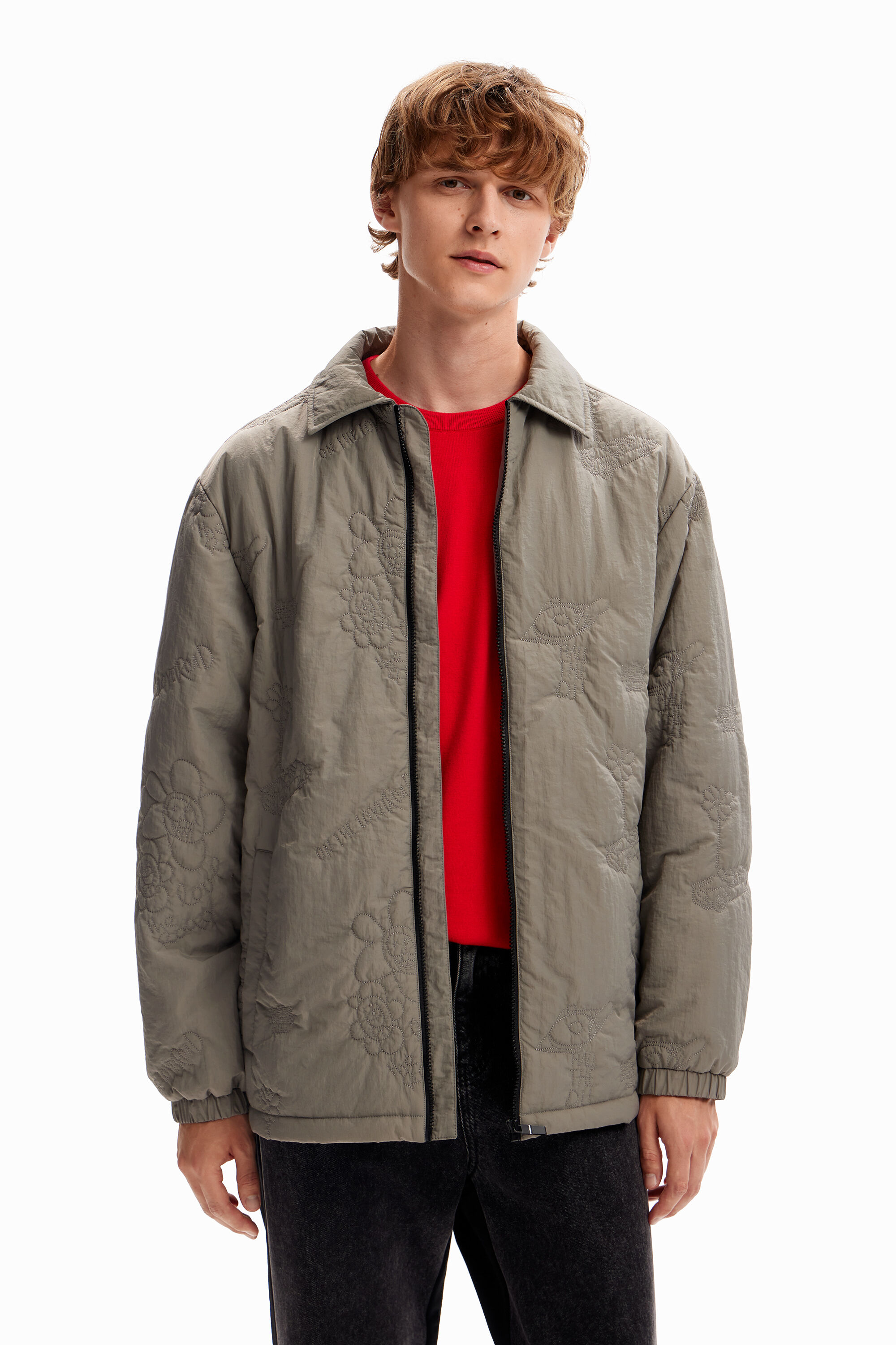Veste matelassée broderies