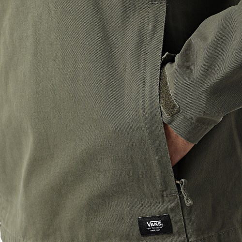 Veste Capuche Col Zippé Elson Grape Leaf A7SDZ Vert Kaki