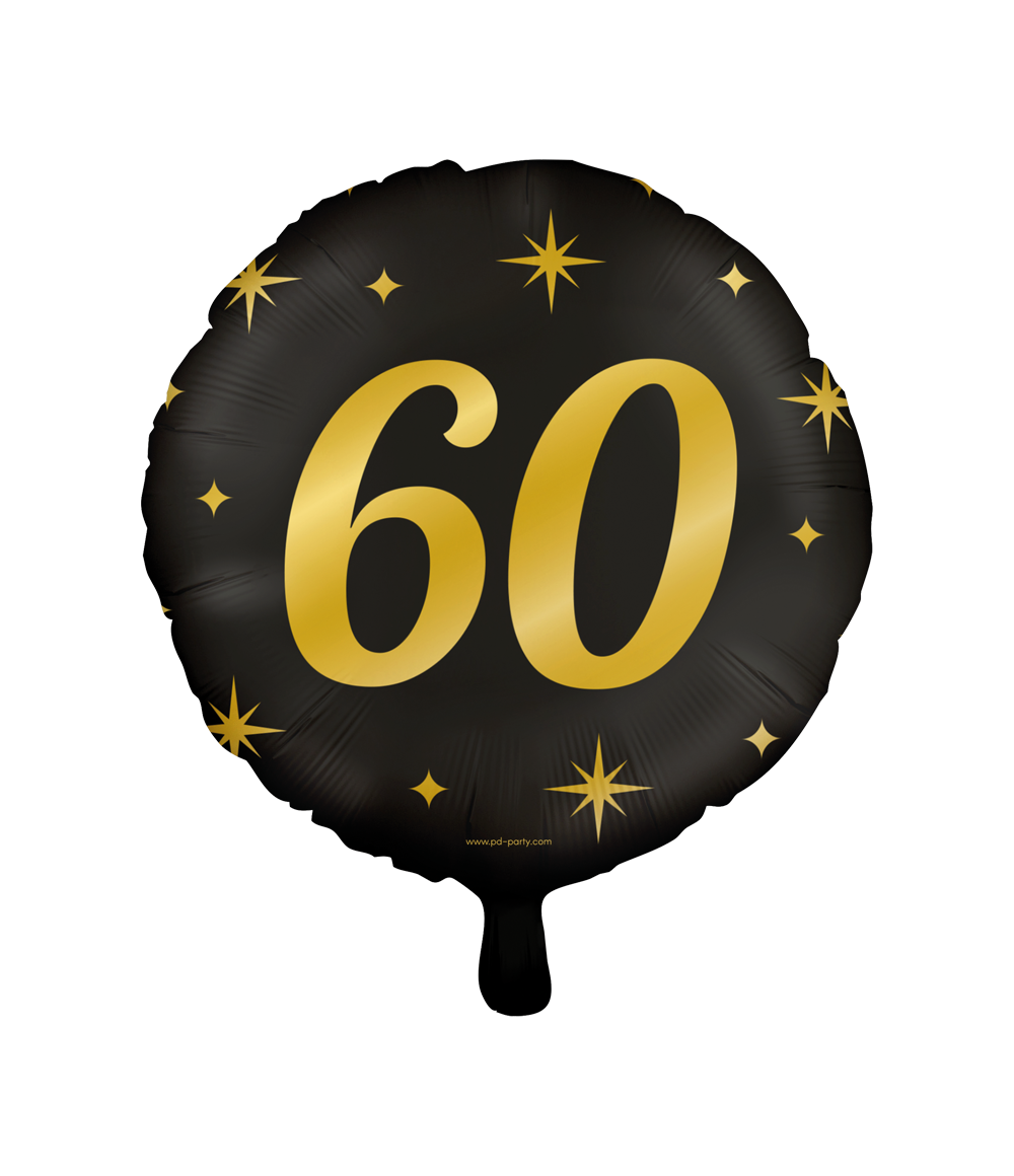 Helium Ballon 60 Jaar Leeg 30cm