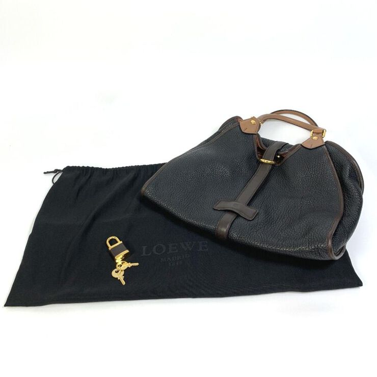 Loewe Vintage Loewe Shoulder Bag Black
