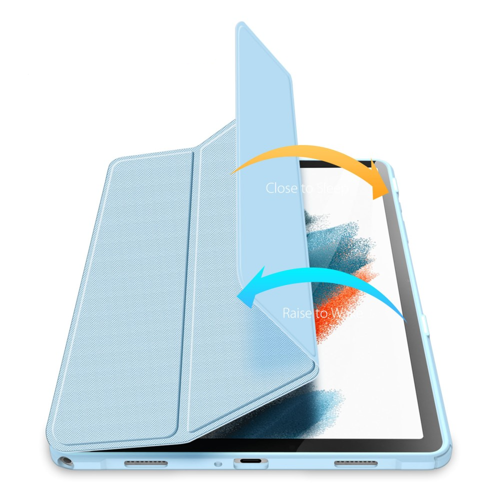 Samsung Galaxy Tab A9  Plus Leder Tasche Smart Cover Schutzhülle - Blau