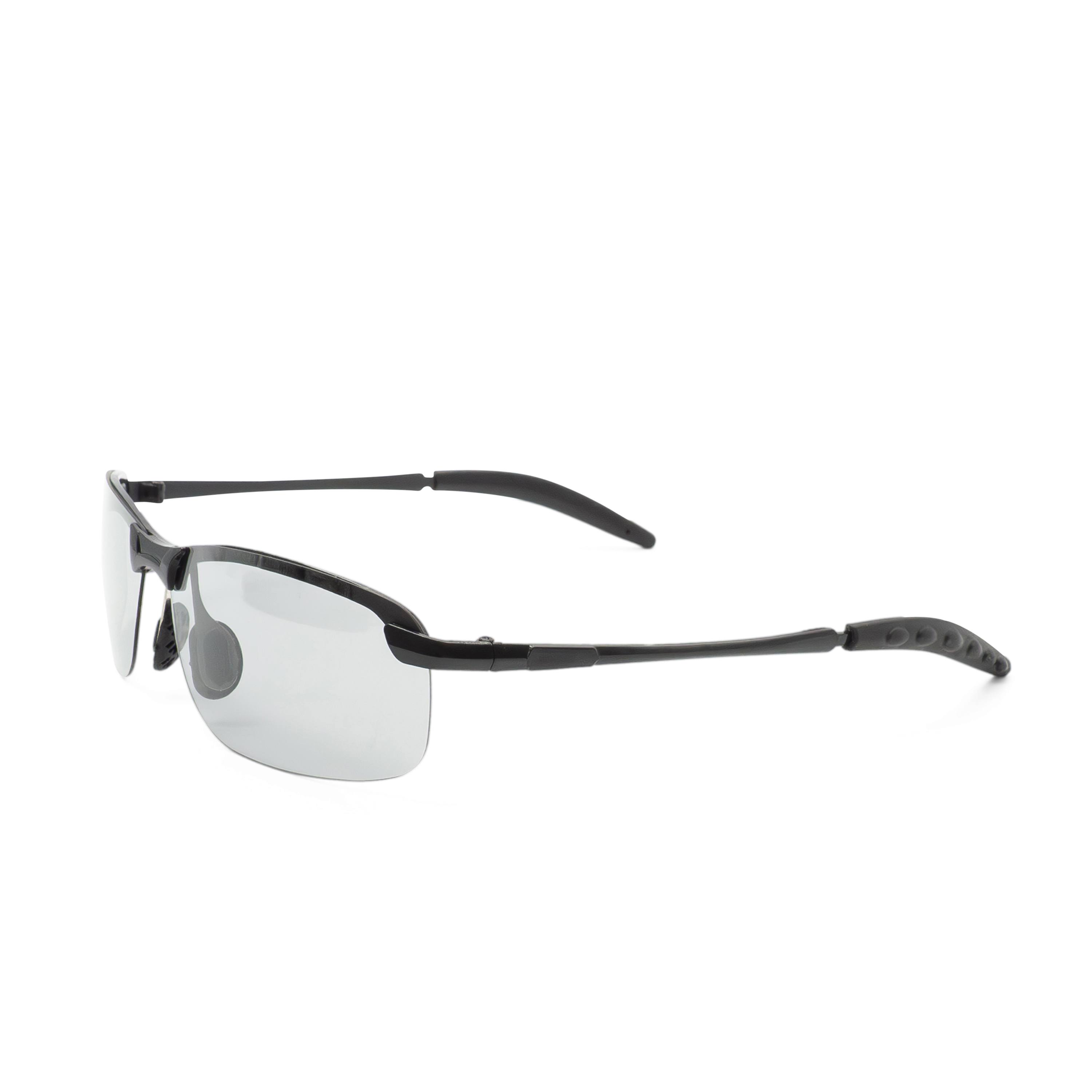 Selbsttönende Polarisierte UV Sport Brille Photochromatische Fahrrad Sonnenbrille - Schwarz