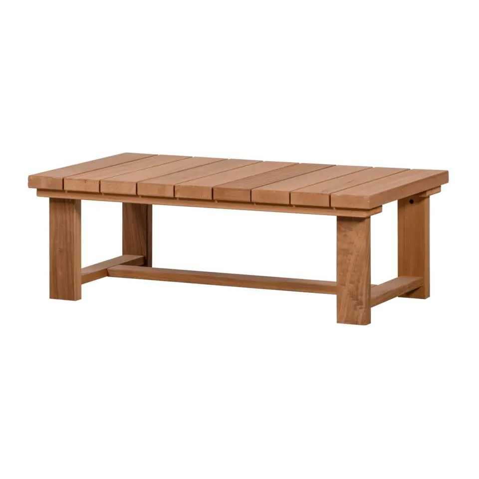 WOOOD Banco Salontafel Tuin - Hout/ Metaal - Naturel - 42x122x68