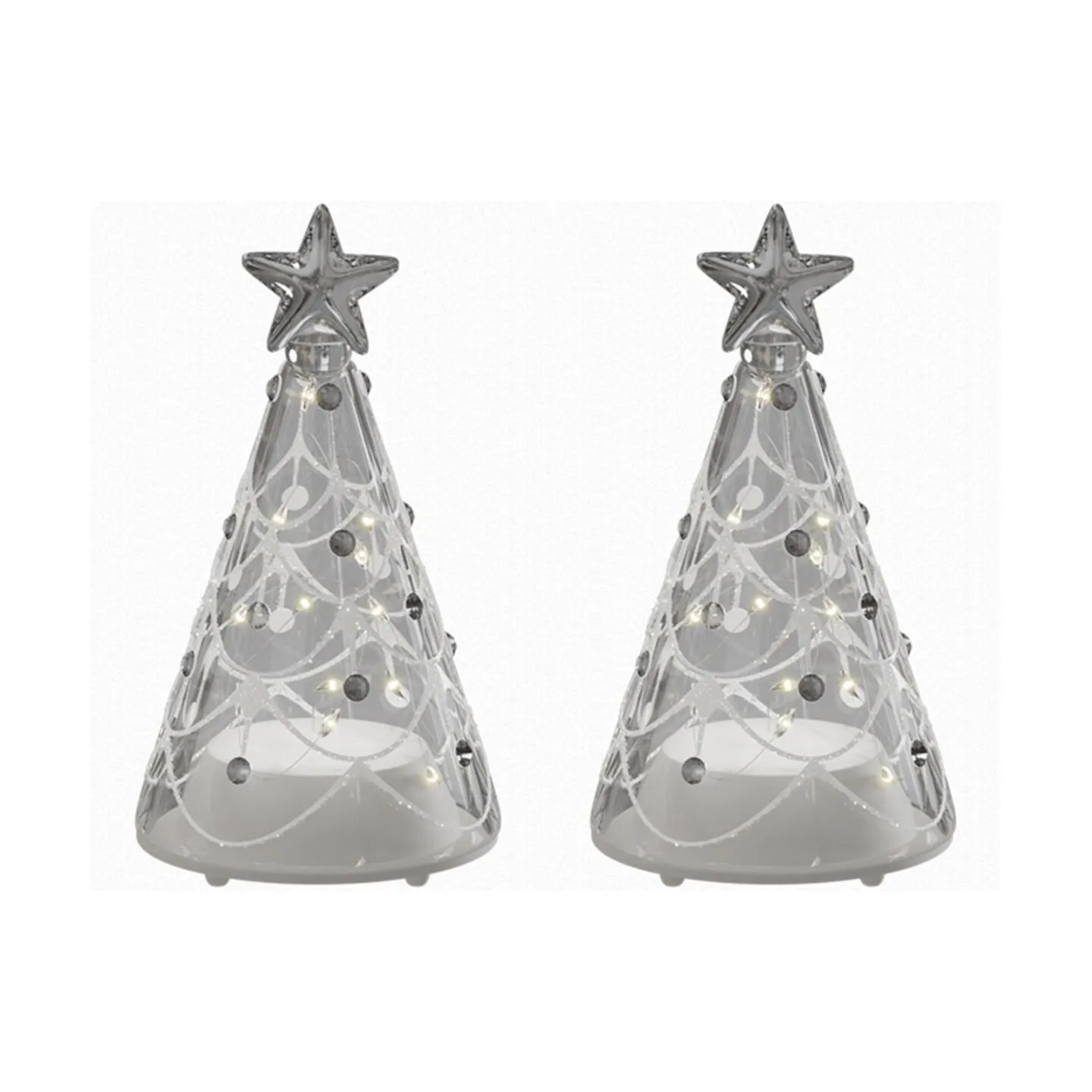 Deluxe Homeart LED Juletræ - 2 stk.