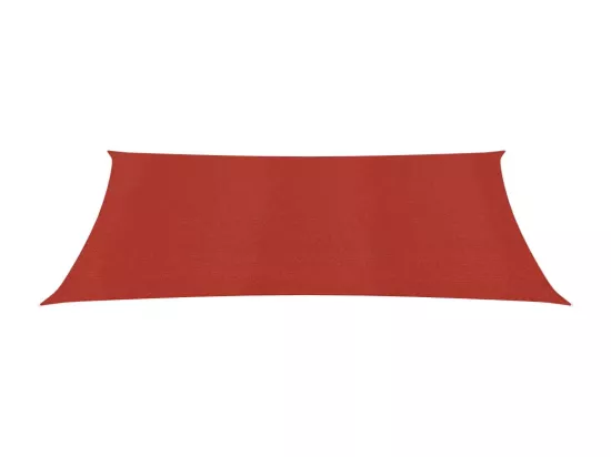Voile d'ombrage 160 g/m² Rouge 2x3,5 m PEHD