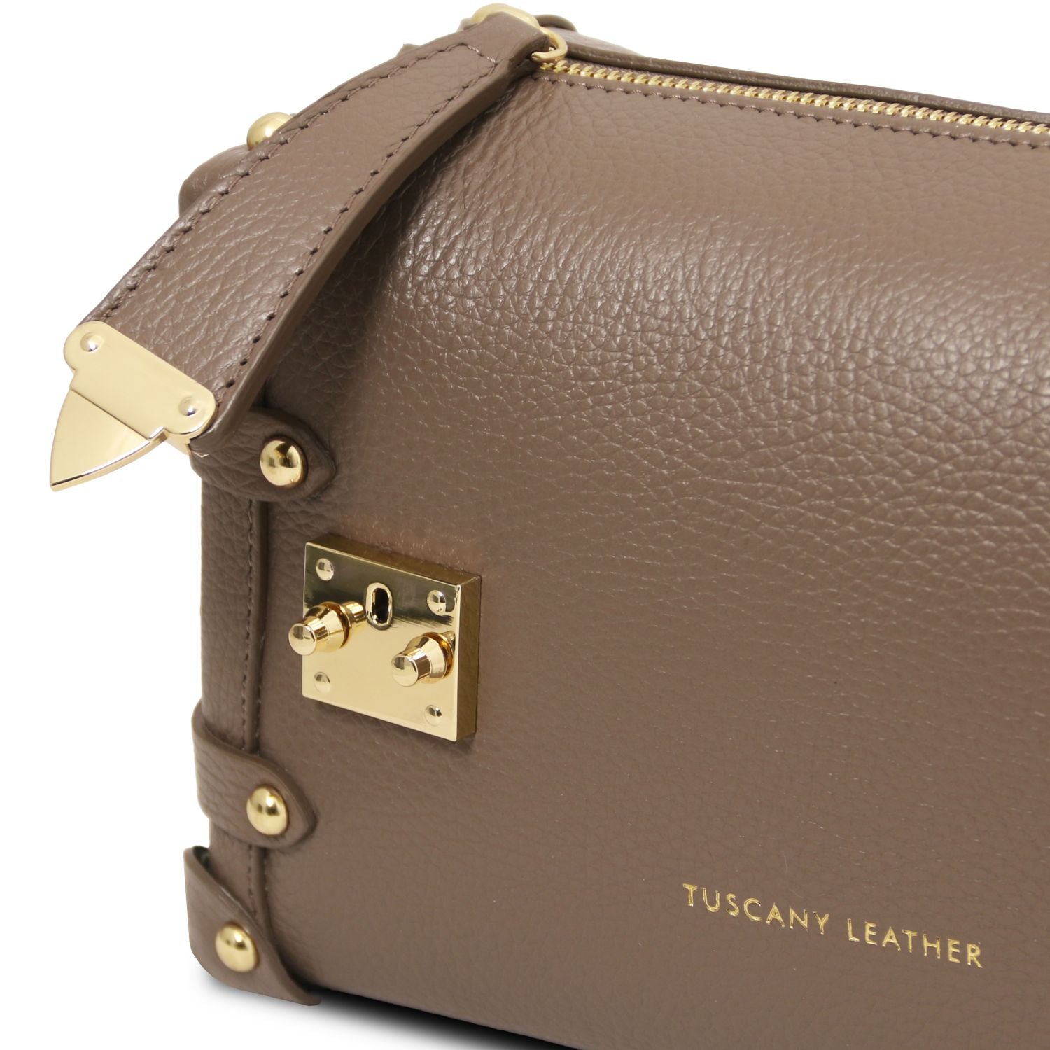 TL142422 – Praline – Soft leren duffle bag