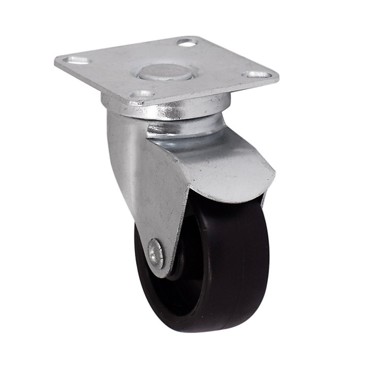 Roulette pivotante sans frein ø41 mm, plaque 42 x 42 mm, charge max 25kg