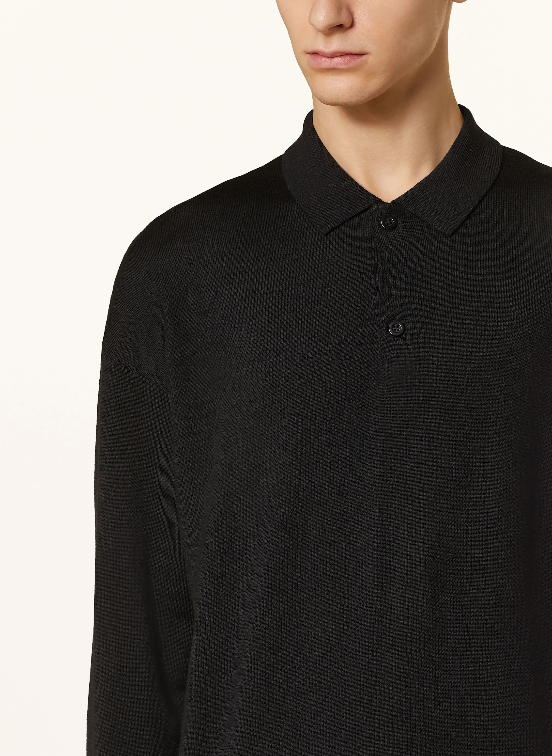 PAUL Strick-Poloshirt aus Merinowolle