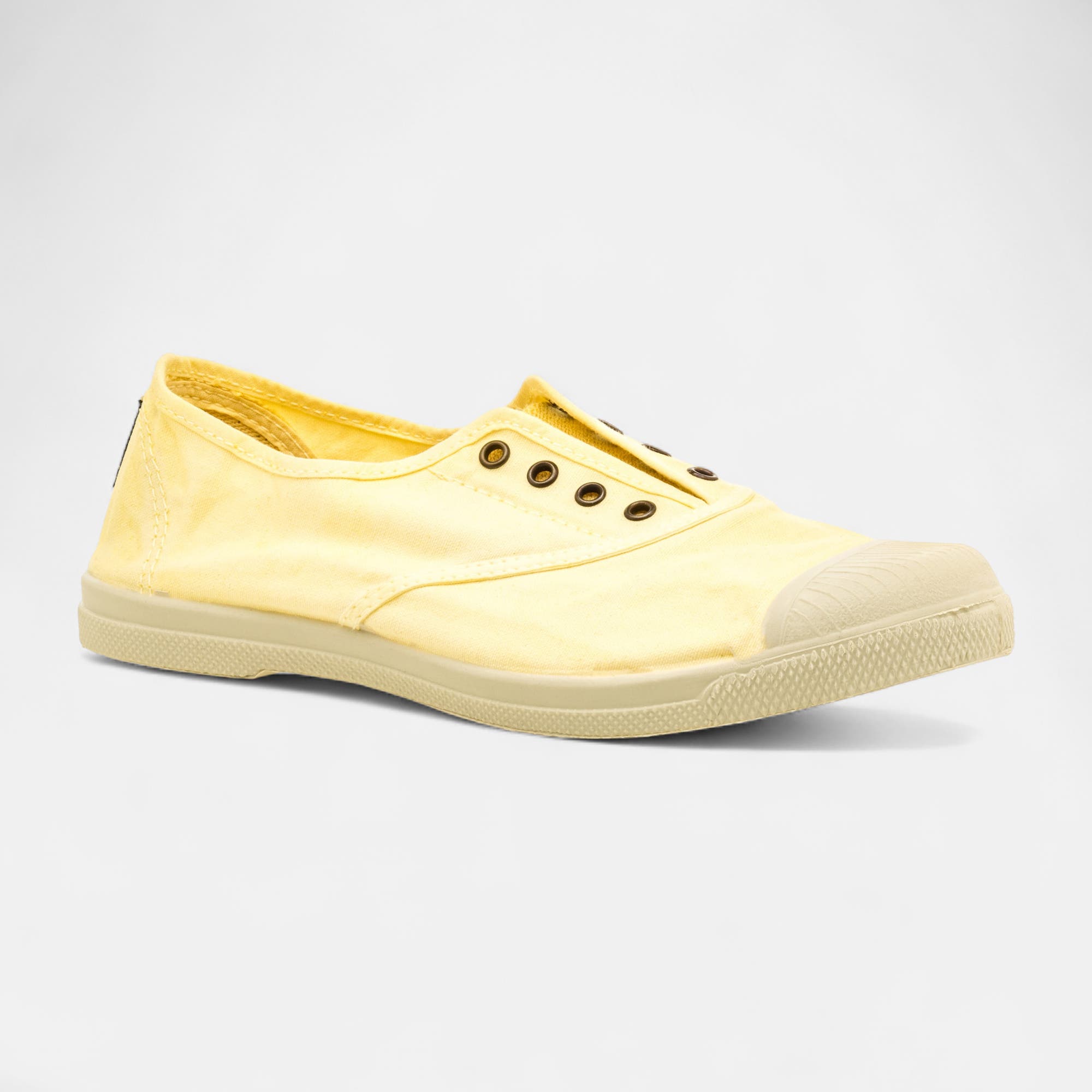 Baskets en toile Femme jaune