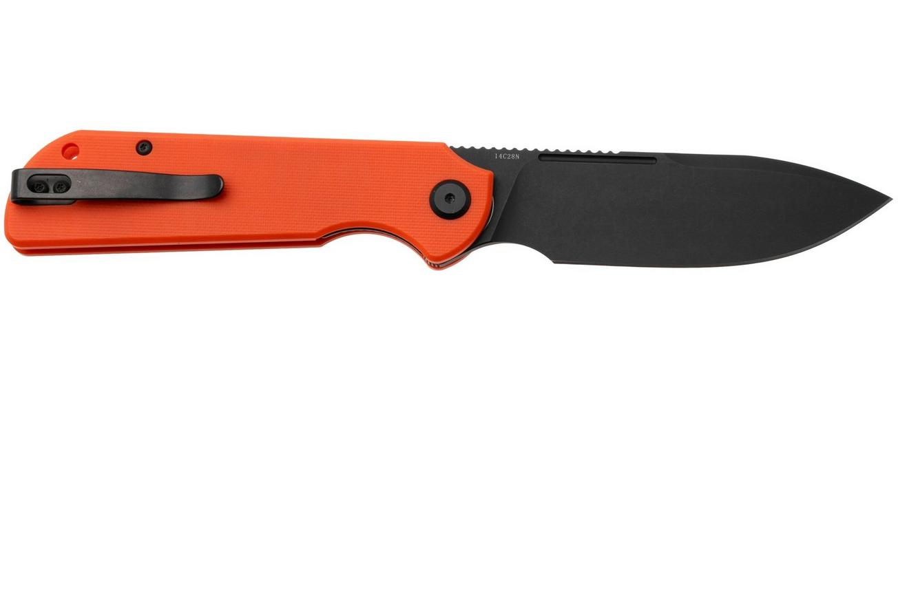 Eutektik Binary BIN-OBW-R Blackwashed 14C28N, Orange G10, zakmes