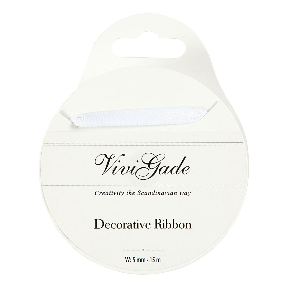 Decoratie Lint Wit, 15m
