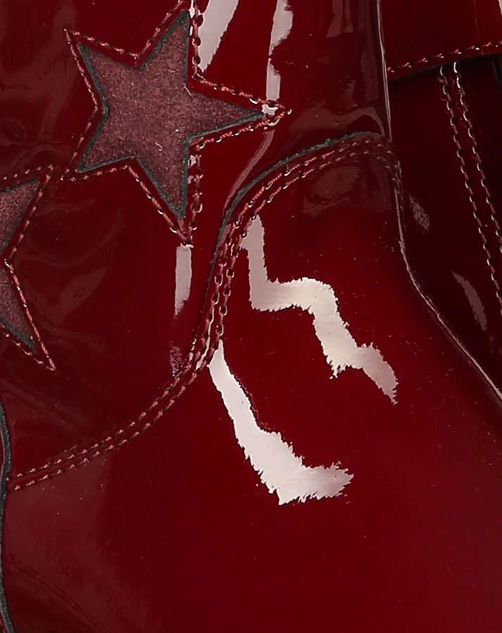 Chelsea-Boots CLOE PATENT in bordeaux