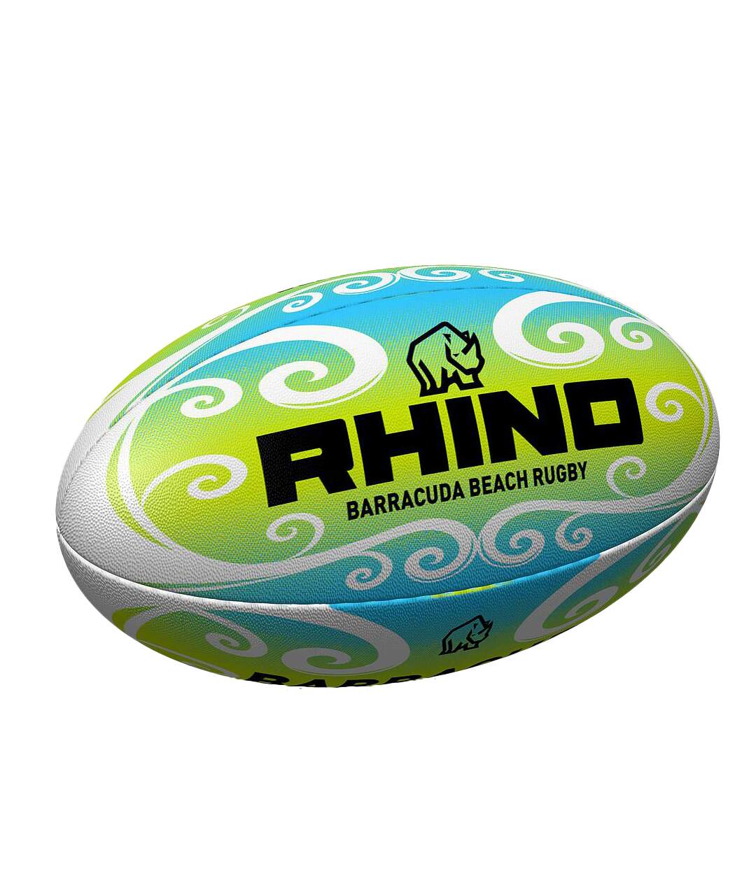 Rhino - Ballon de rugby BARRACUDA (Vert / Bleu / Blanc) (Taille 4,5) - UTRD1780