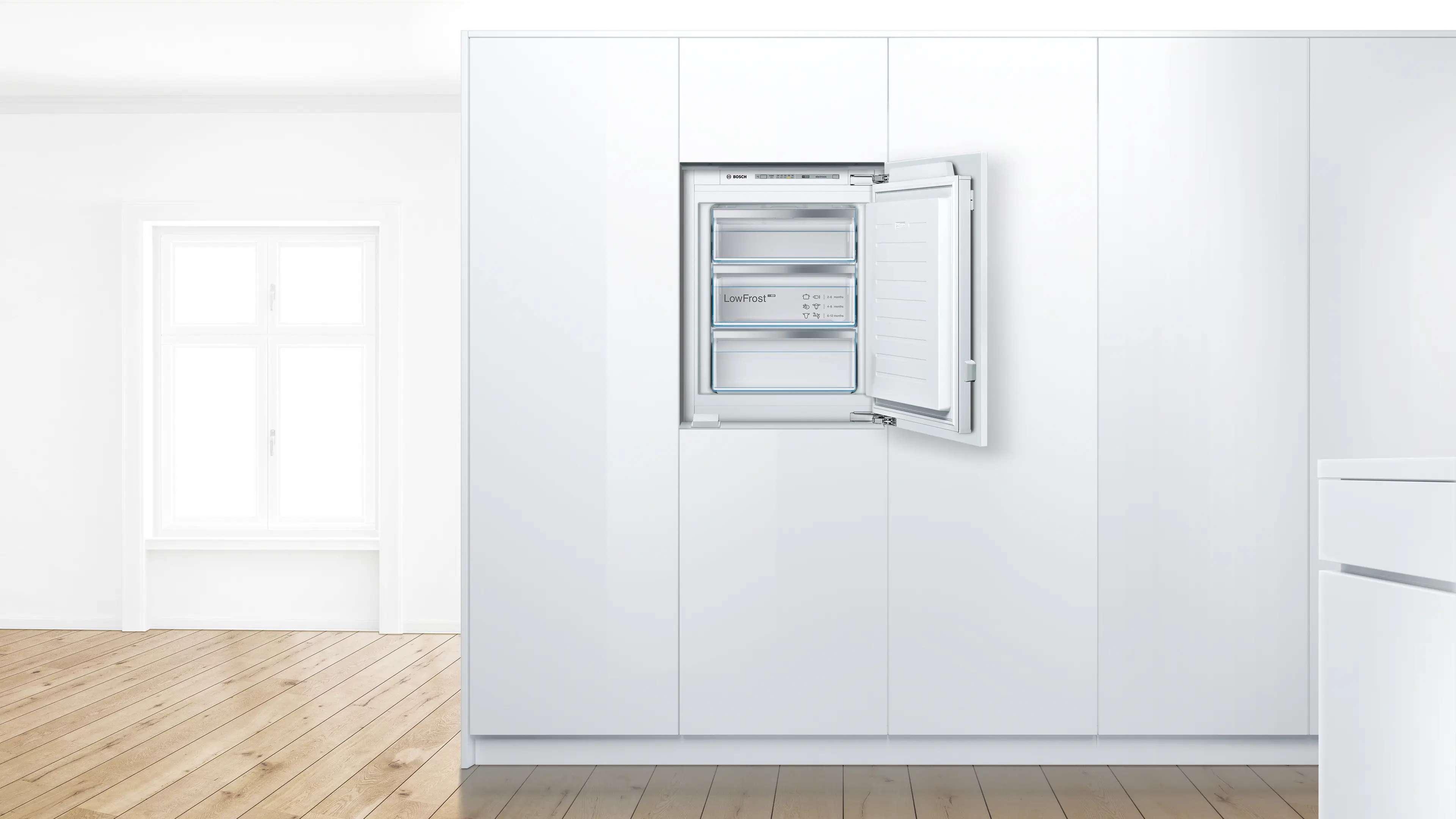 Serie 4 Inbouw vriezer 71.2 x 55.8 cm Vlakscharnier