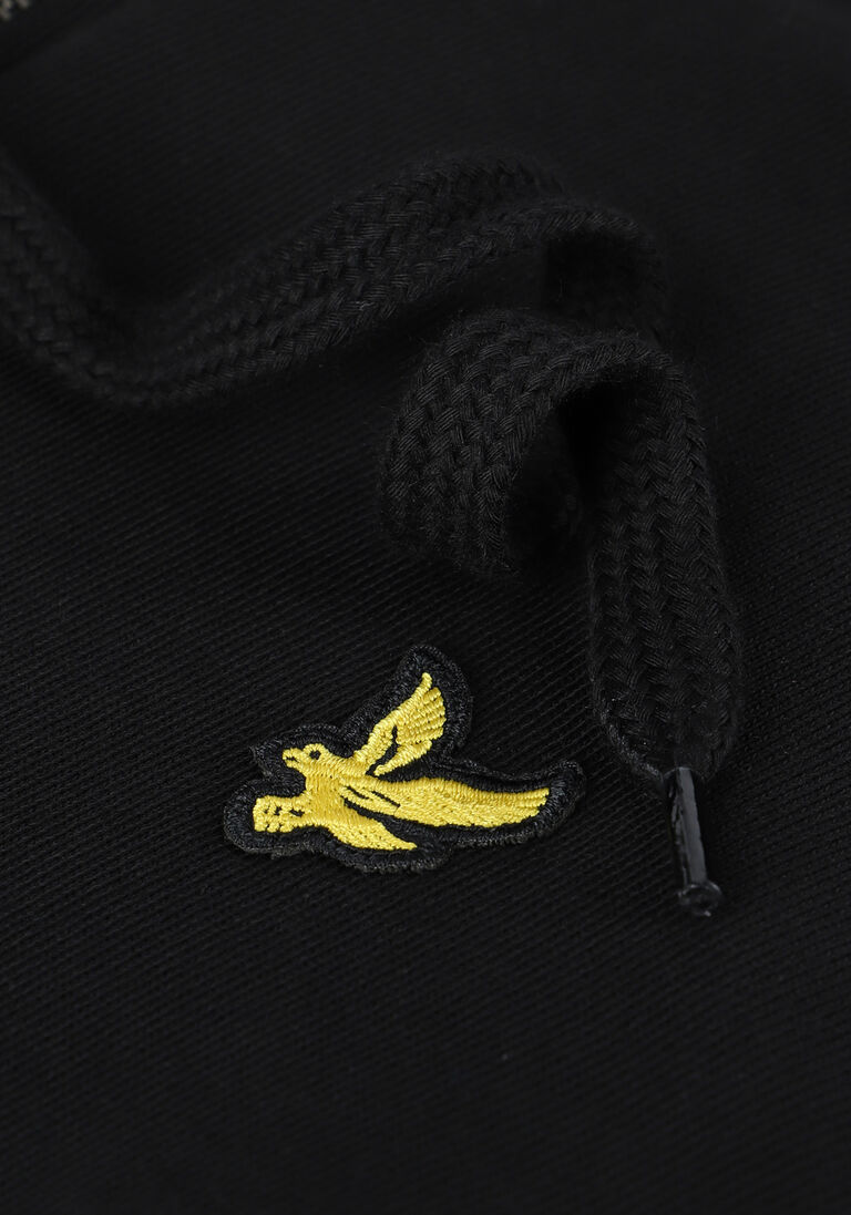LYLE & SCOTT zwarte lyle & scott trui zip through hoodie