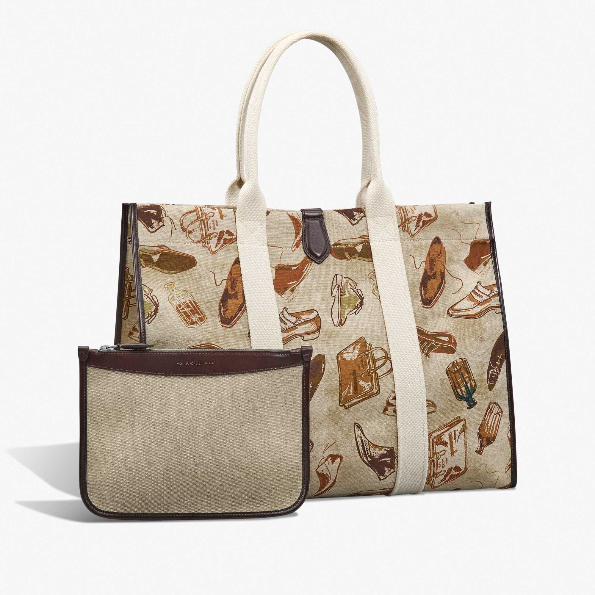 Cabas Open Tote XL En Tissu Imprime