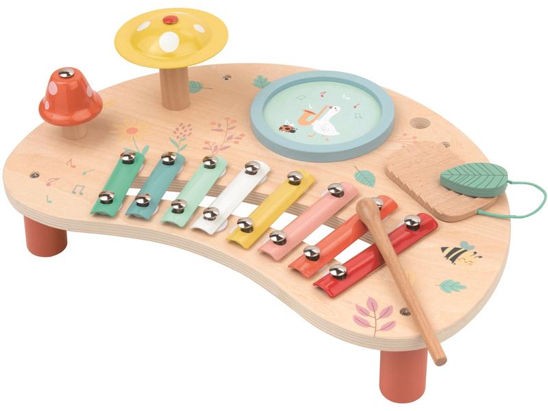 Spielba Holzspielwaren Musik Tisch Liebevoll gestaltetes Musikspielzeug aus Holz