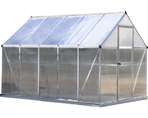 Palram Kas – Canopia Mythos 6x10 Dubbelwandige Polycarbonaat Panelen 4 mm 185 x 306 cm Aluminium