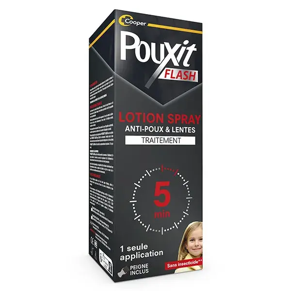 Loção Spray Pouxit Flash para Piolhos e Lêndeas 150ml
