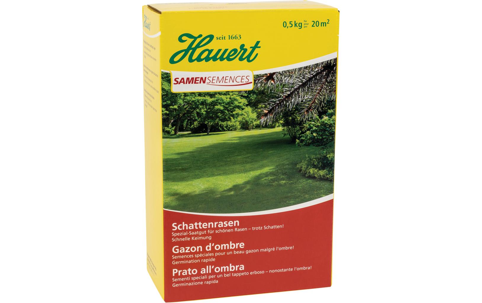 Rasensamen 0,5 kg SchattenrasenSpezial-Saatgut für Rasen an schattigen Lagen