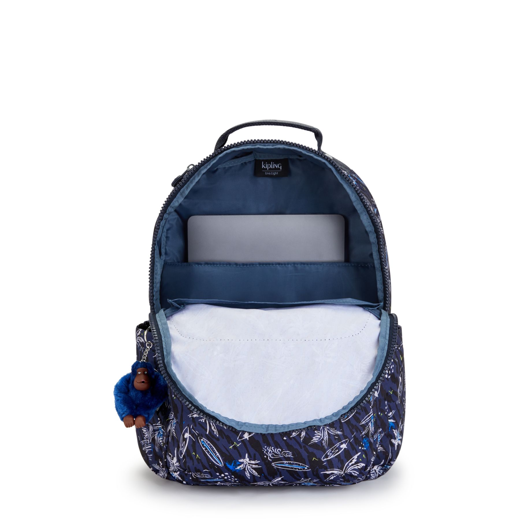 SEOUL Grand Sac à Dos Avec Protection Pour Ordinateur Portable - Surf Sea Print