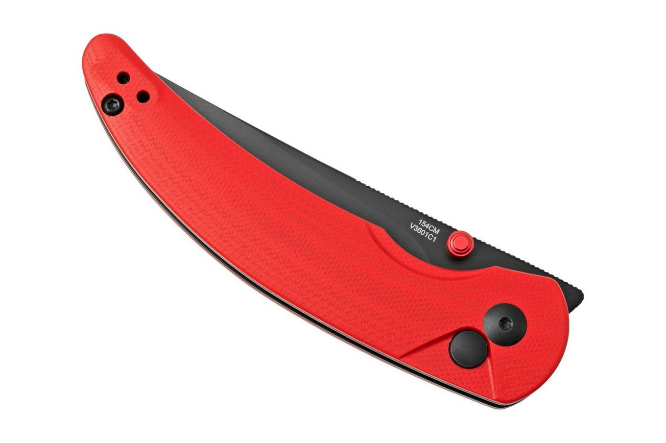 Kizer Vanguard Chili Pepper V3601C1 Red G10 zakmes, Swaggs design