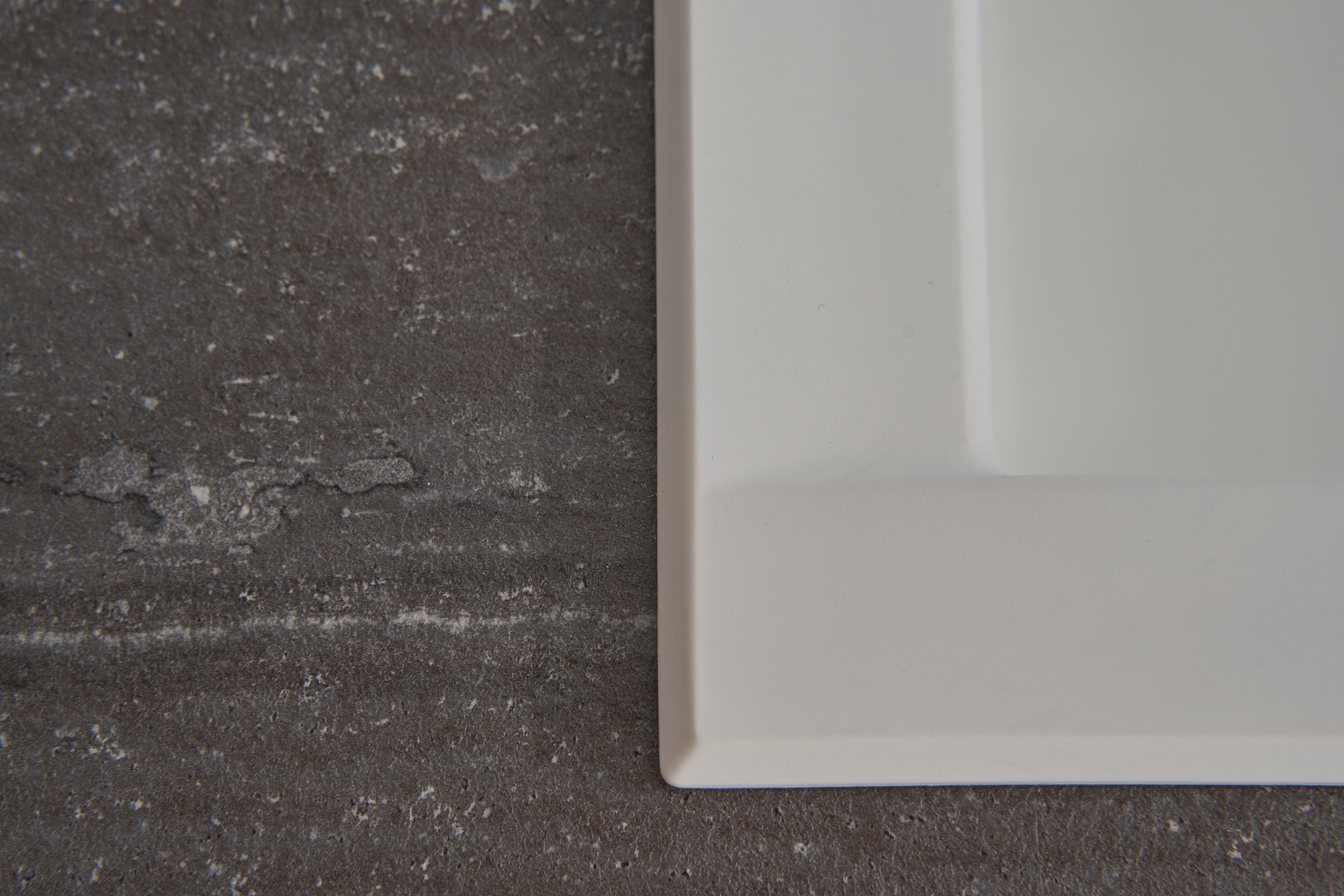 Respekta Mineralite Einbauspüle Houston 80x50 cm - Weiß