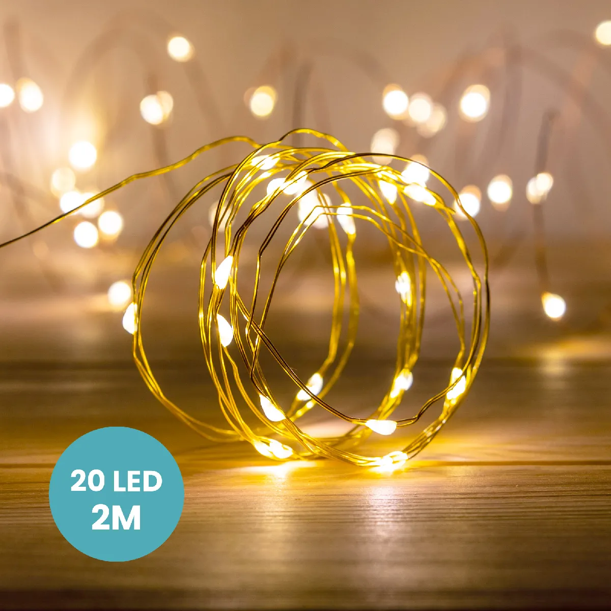 SKYLANTERN Guirlande Micro LED Or