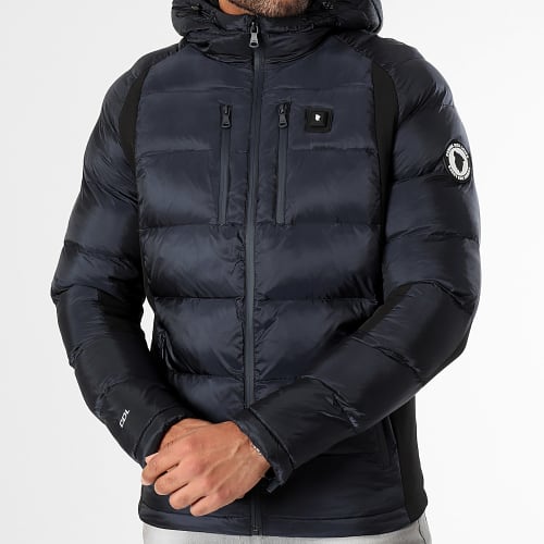 Doudoune Chauffante Capuche Avoriaz Bleu Marine