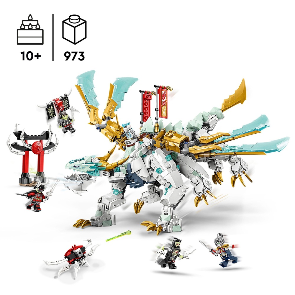 LEGO NINJAGO 71786 Zanes Eisdrache – Kreaturen-Bauset