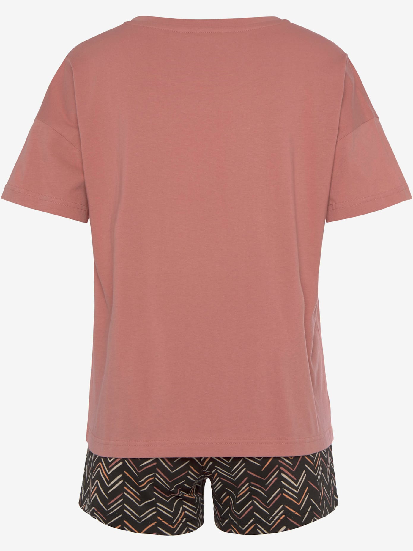 Pyjama court au superbe motif sergé chevron