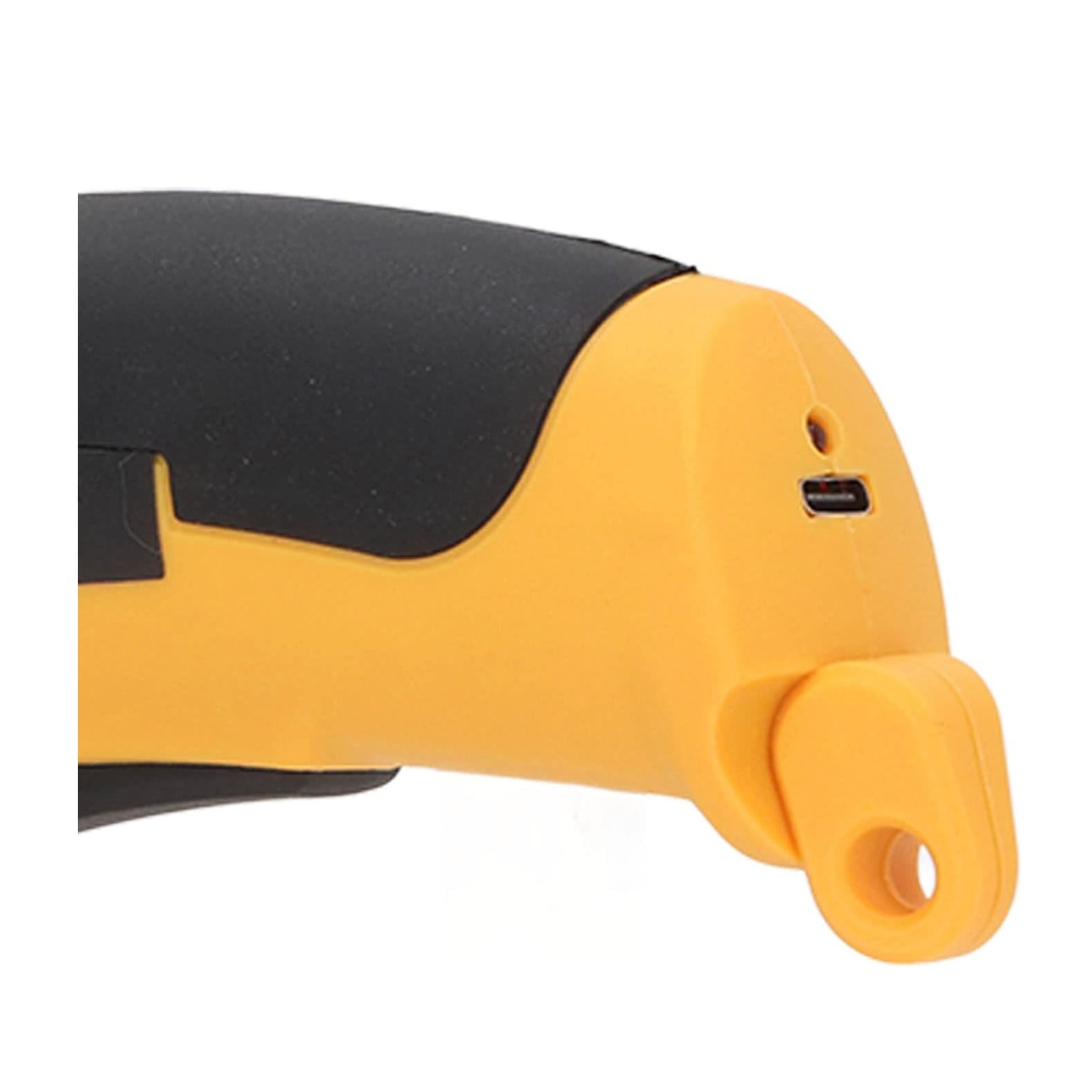Elektrische Schere Kabelloser Rollschneider USB Bastel Werkzeug Kistenschneider für Karton / Stoff / Leder - Gelb