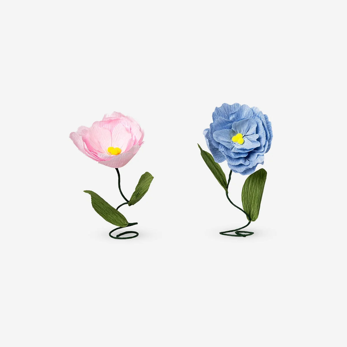 Borddekorationer med sommerblomster - 2 stk.