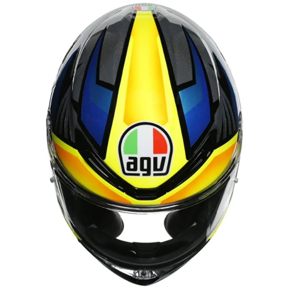 AGV - Casque K6 Joan Noir / Bleu / Jaune