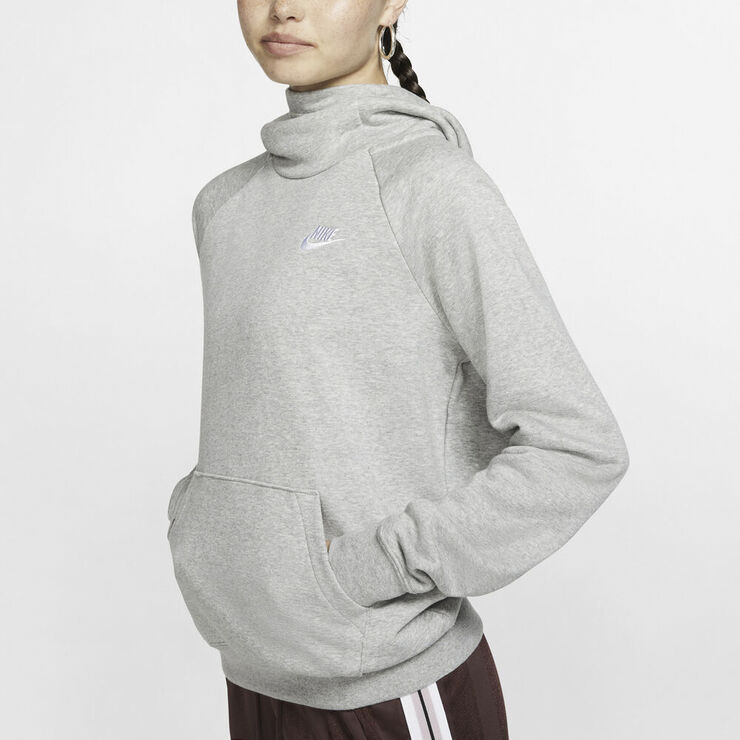 Nike Sportswear Essential Funnel Neck Fleece Haettetroje Grå