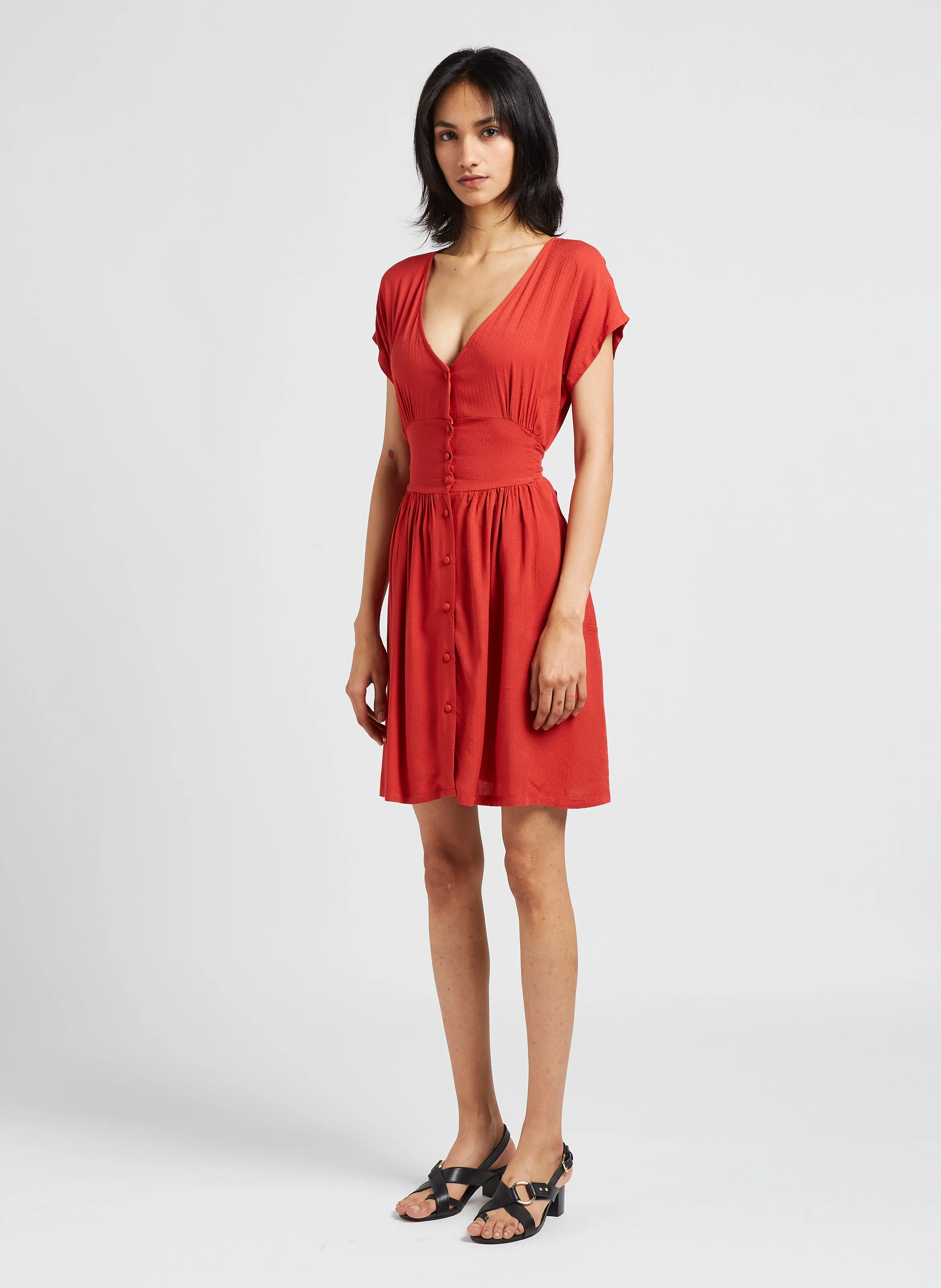 FLORENTINE - Sandales hautes en cuir | Noir