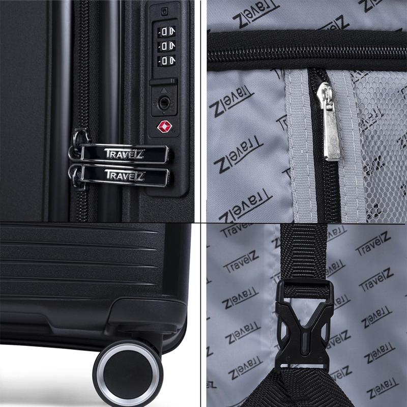 TravelZ Swinger 78 cm koffer - Black