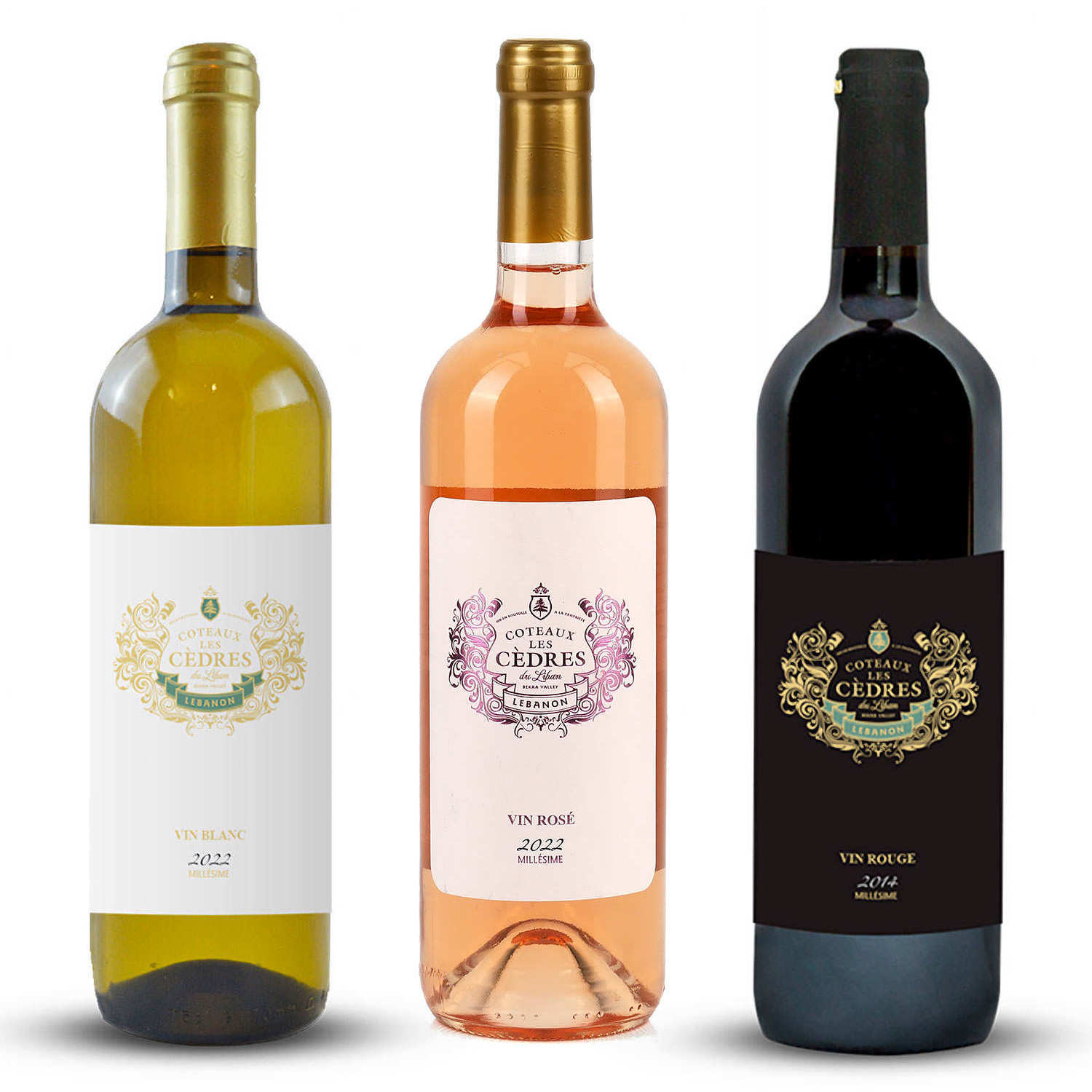Lot découverte 3 vins libanais Coteaux Les Cèdres