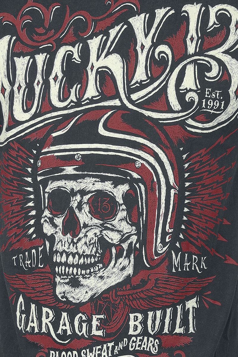 Skull Built | Lucky 13 T-Shirt Manches courtes