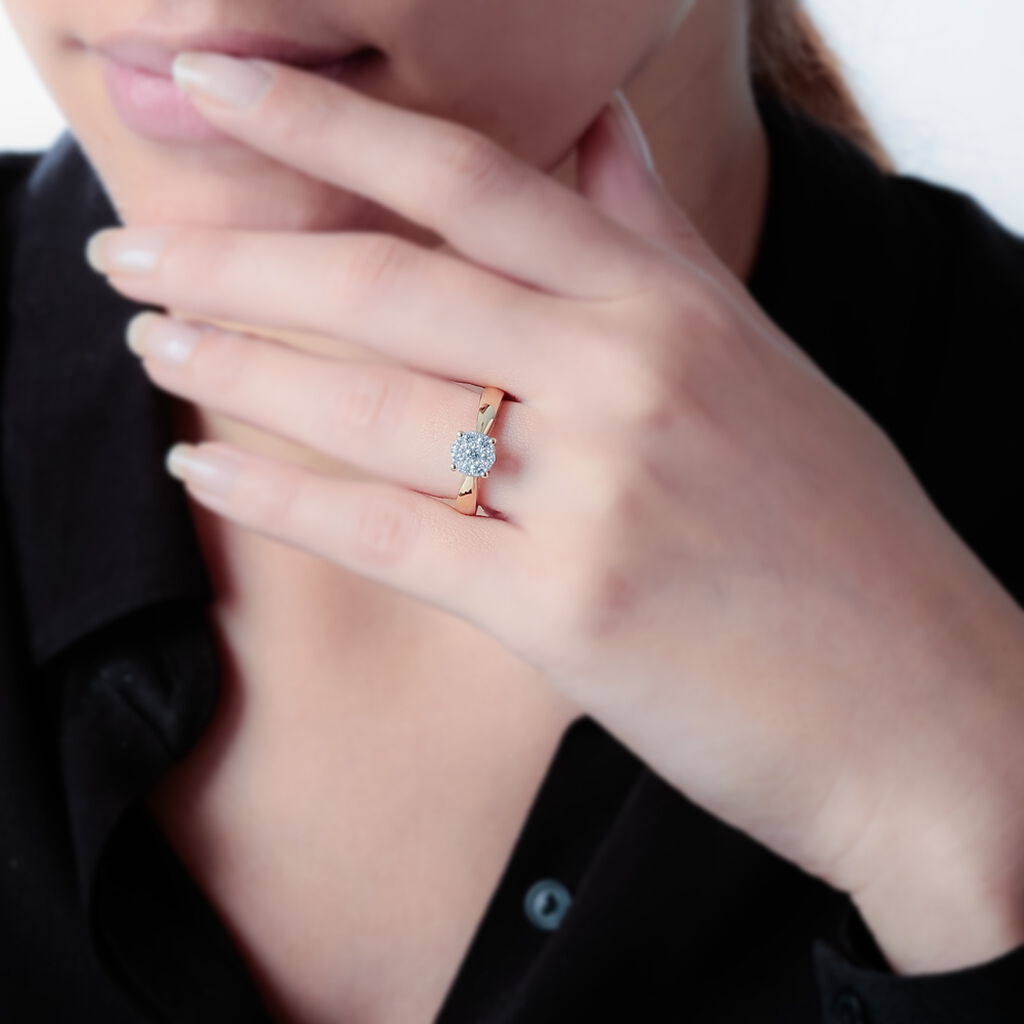 Bague Solitaire Collection Grace Or Jaune Diamant