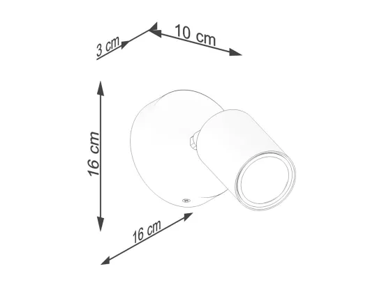 Appliques Verdo moderne en acier/bois - 1 sources lumineuses - L.16 x H.16 cm - bois blanc