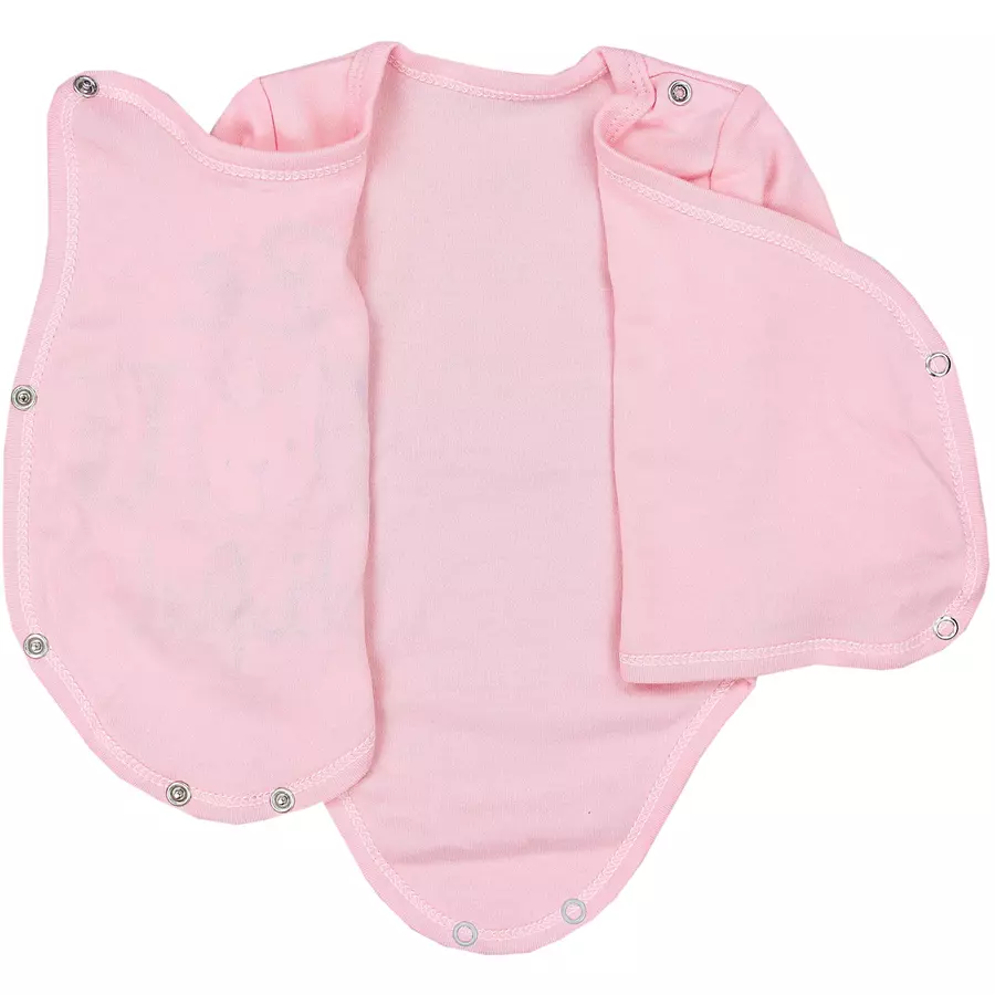 TupTam Baby Langarm Wickelbody 5er Pack apricotweiß