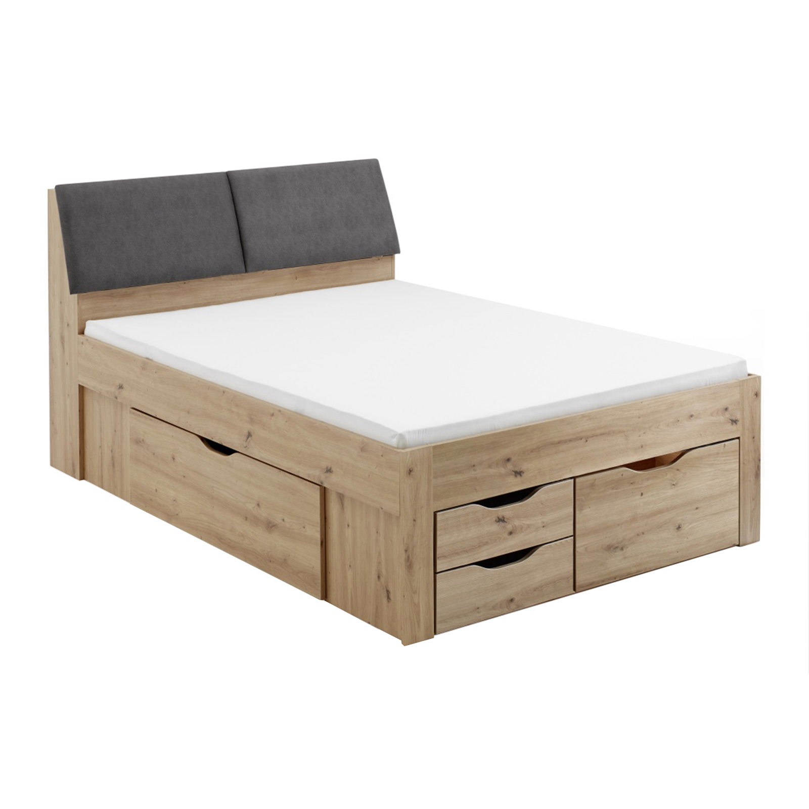 Funktionsbett MADISWIL - Artisan Eiche - 140x200 cm