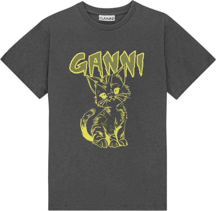 Ganni Basic Jersey Lambs Relaxed T-shirt Volcanic ash pink