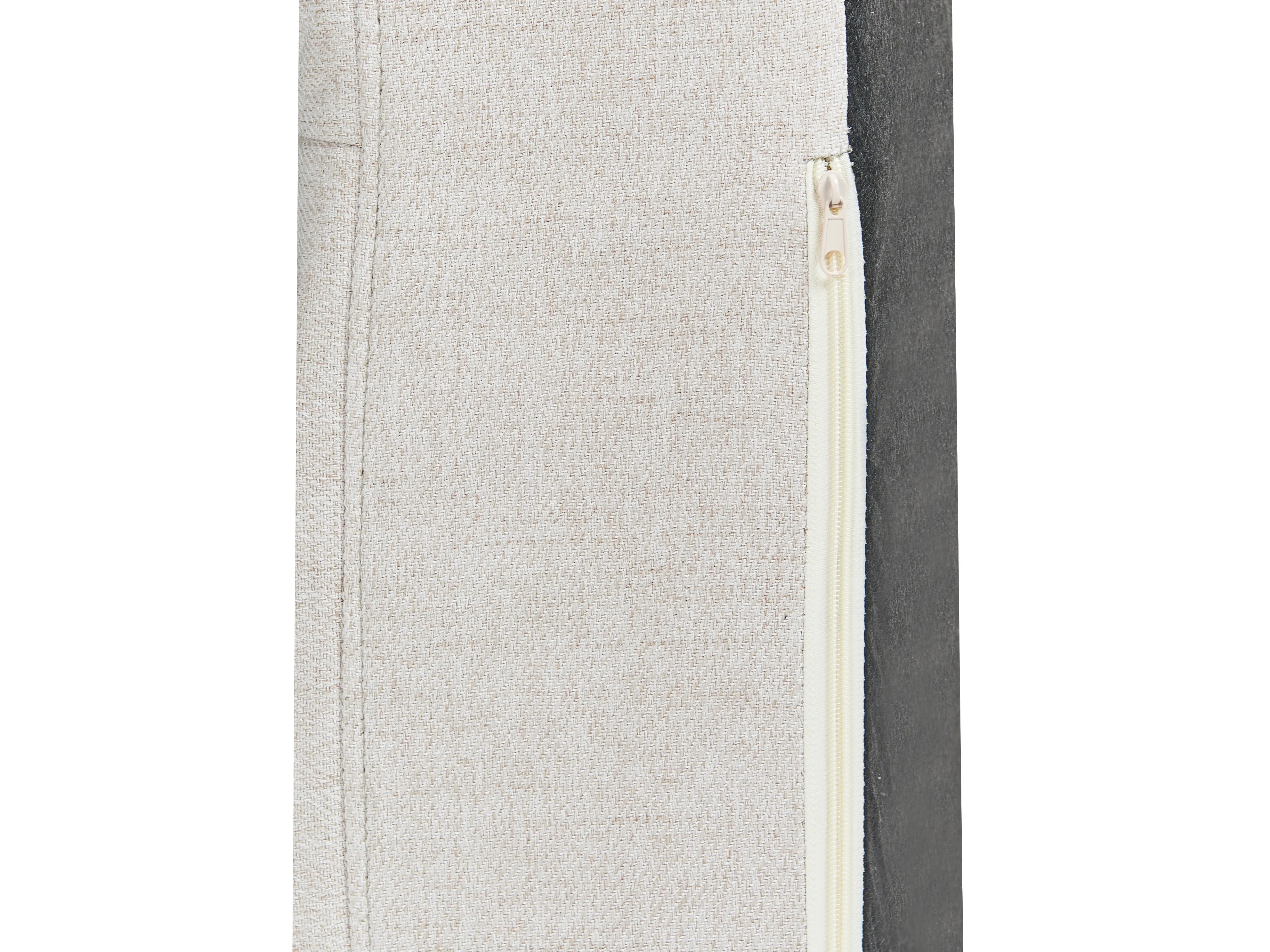Bank 4-zits NENOLA Stof Lichtbeige